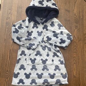 Disney Plush Faux Fur robe in Deep Blue